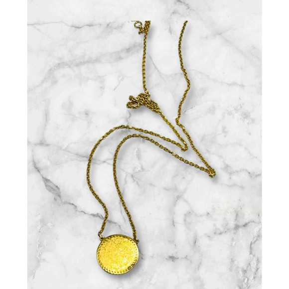 Rare Signed Kendra Scott .925 Sterling Silver Necklace Gold Vermeil 18" - Picture 1 of 5